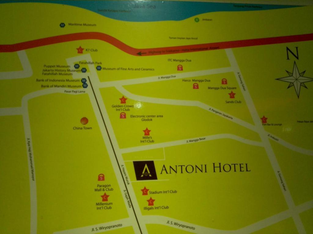 Antoni Hotel Jakarta Bagian luar foto